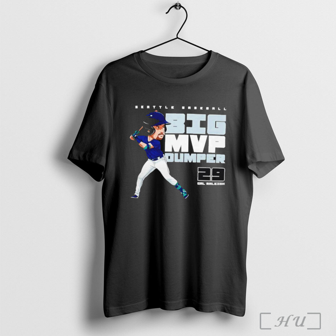 Officials Seattle Mariners Cal Raleigh Big Dumper Mvp Baseball T Shirt
