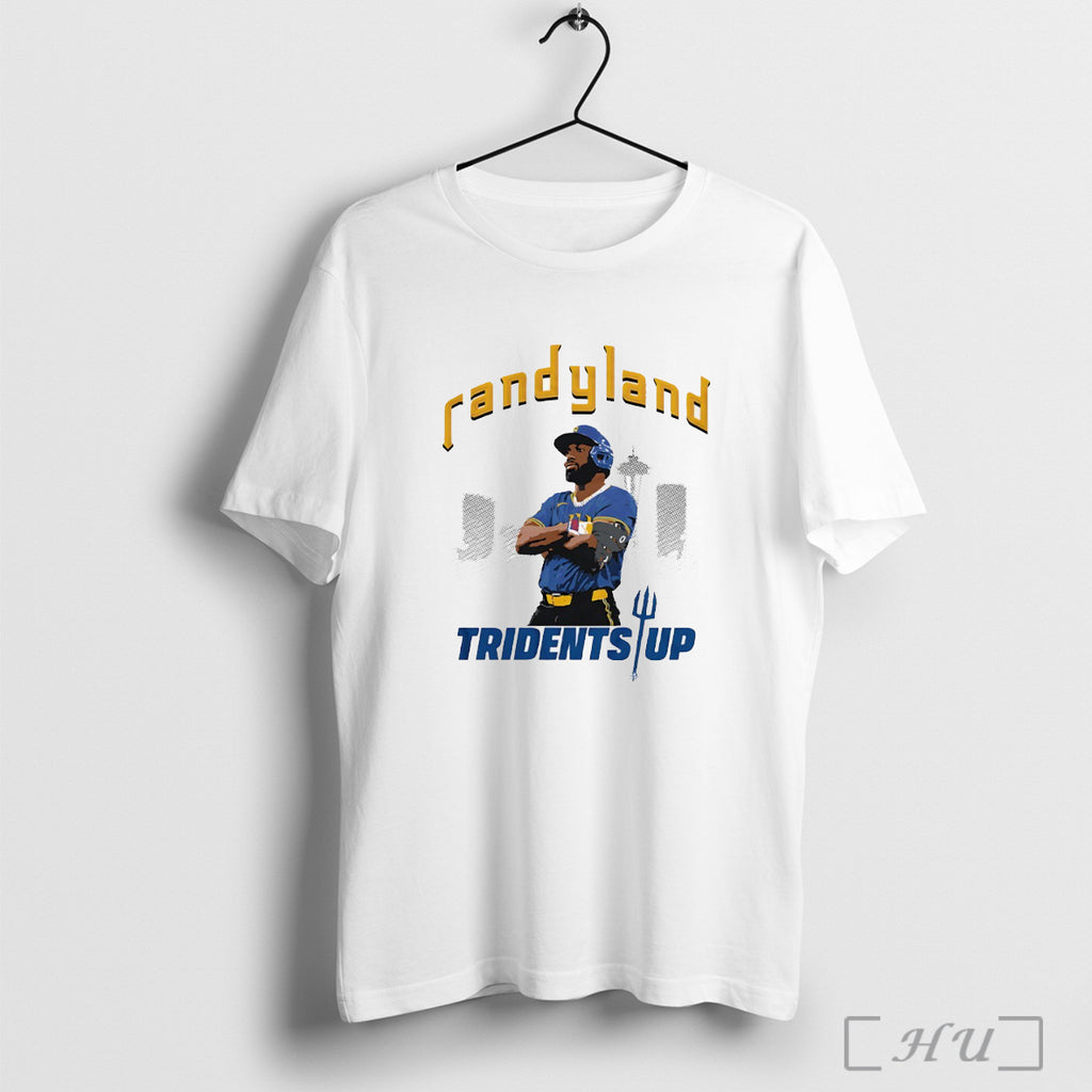 Officials Seattle Mariners Randy Land Tridents Up 2025 Skyline T Shirt