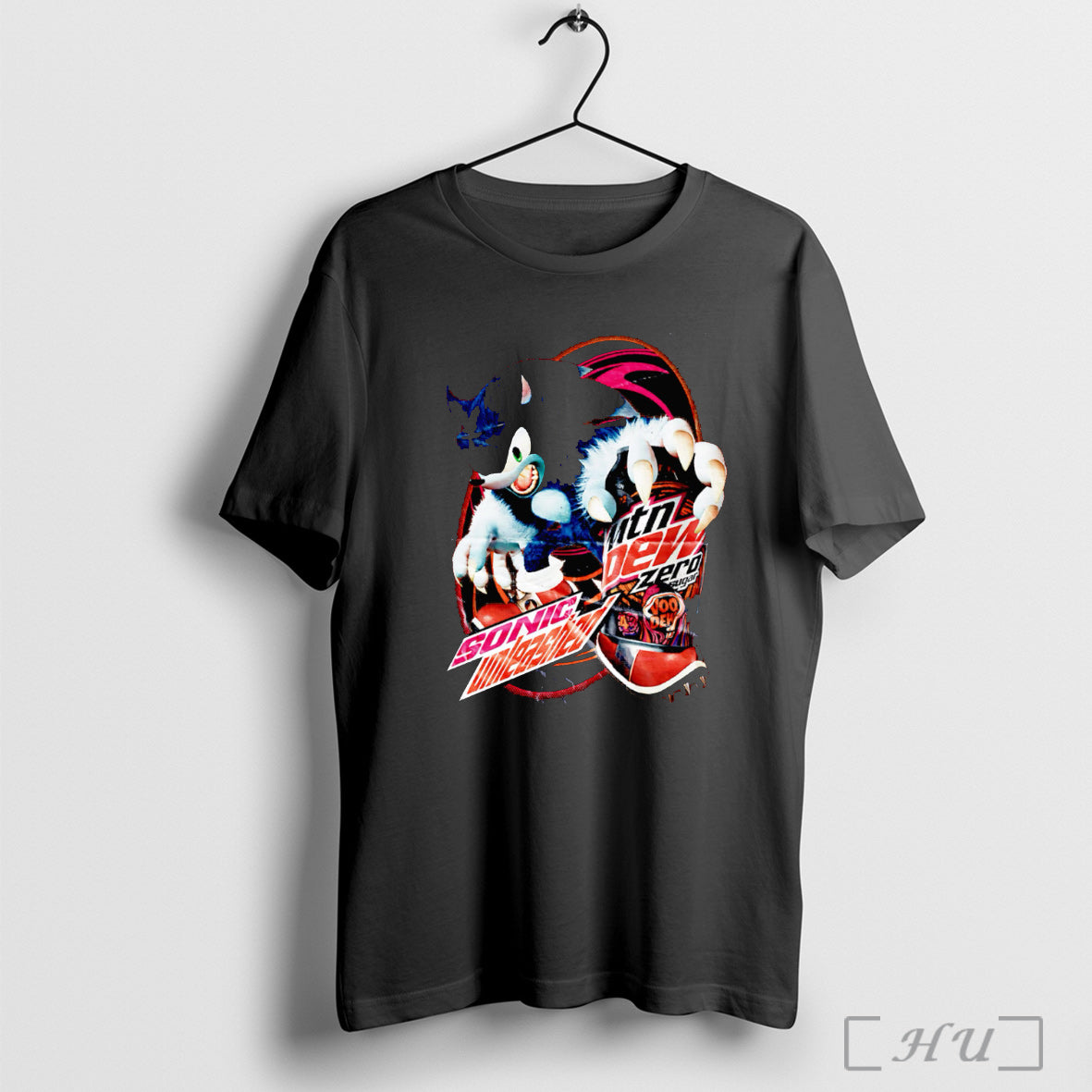 Officials Shadow The Hedgehog Unleashed Mountain Dew Zero T Shirt