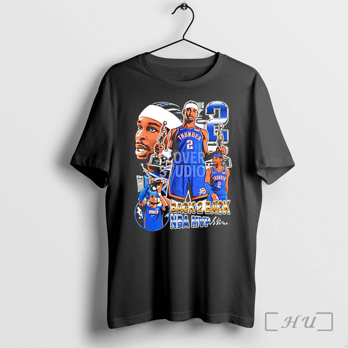 Officials Shai Gilgeous Alexander Okc Thunder Back 2 Back Nba Mvp Signature Premium T Shirts