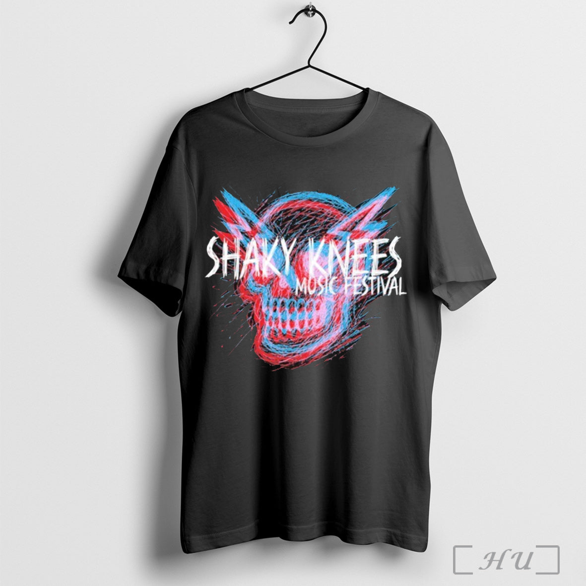 Officials Shaky Knees Music Festival Shockwave Skull 2025 T Shirt