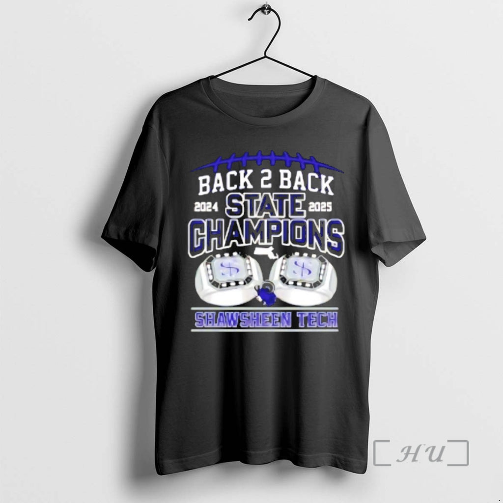 Officials Shawsheen Tech Back 2 Back 2024 2025 State Champions T-Shirts, Hoodie, Sweatshirt | AU01DripNestTees.com