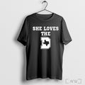 Officials She Loves The D Texas Map V Neck T Shirt