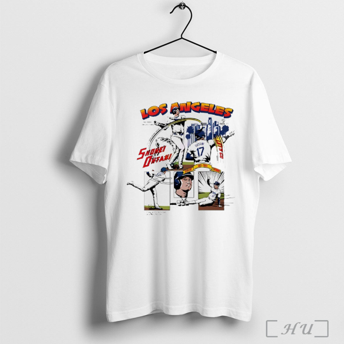 Officials Shohei Ohtani Los Angeles Dodgers Comic T Shirt