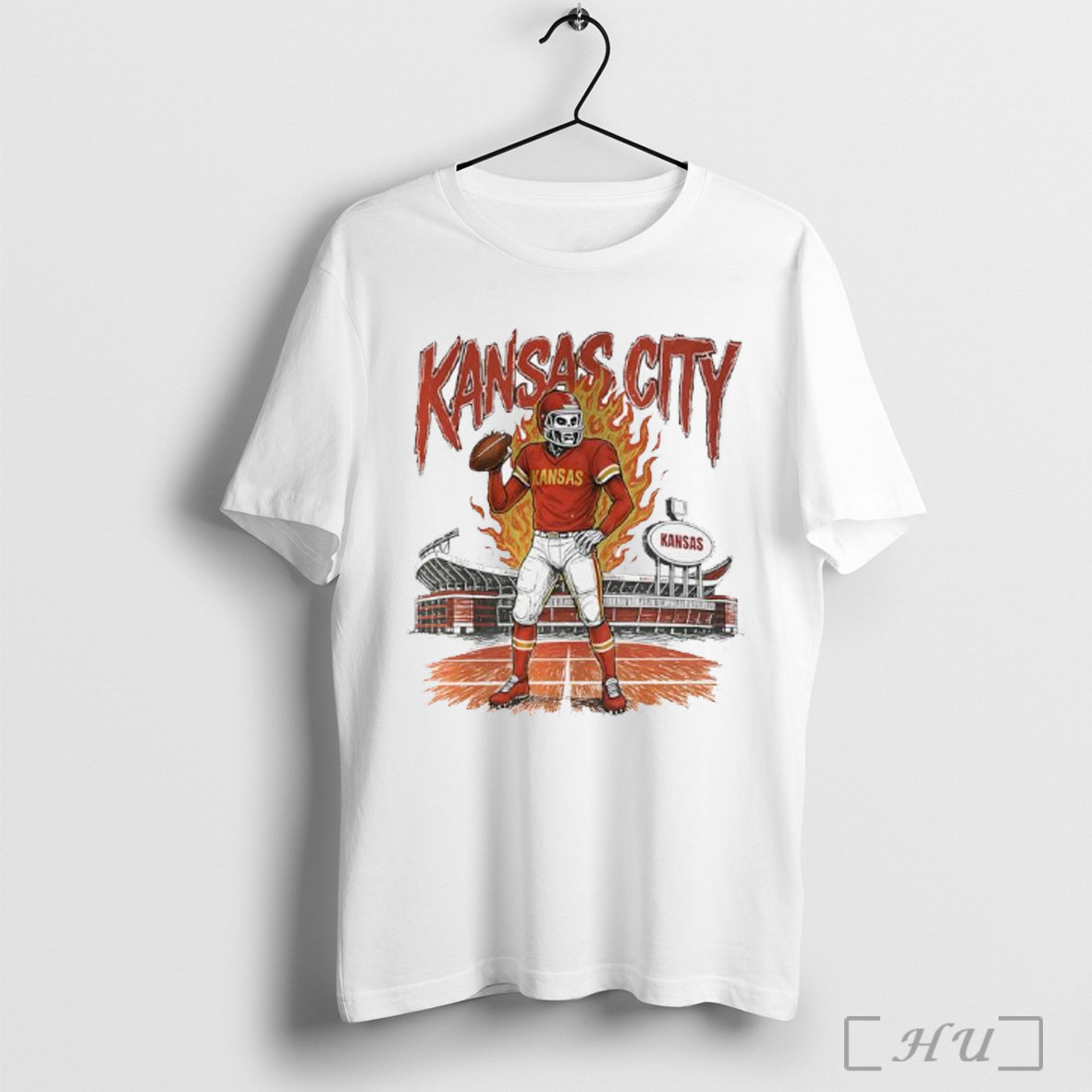 Officials Skeleton Kansas City Chiefs Stadium Player Football T Shirt