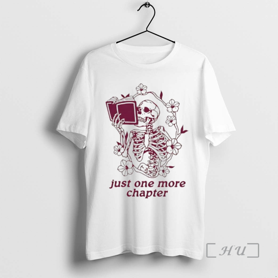 Officials Skeleton Reading Book Just One More Chapter T-Shirts, Hoodie, Sweatshirt | AU01DripNestTees.com