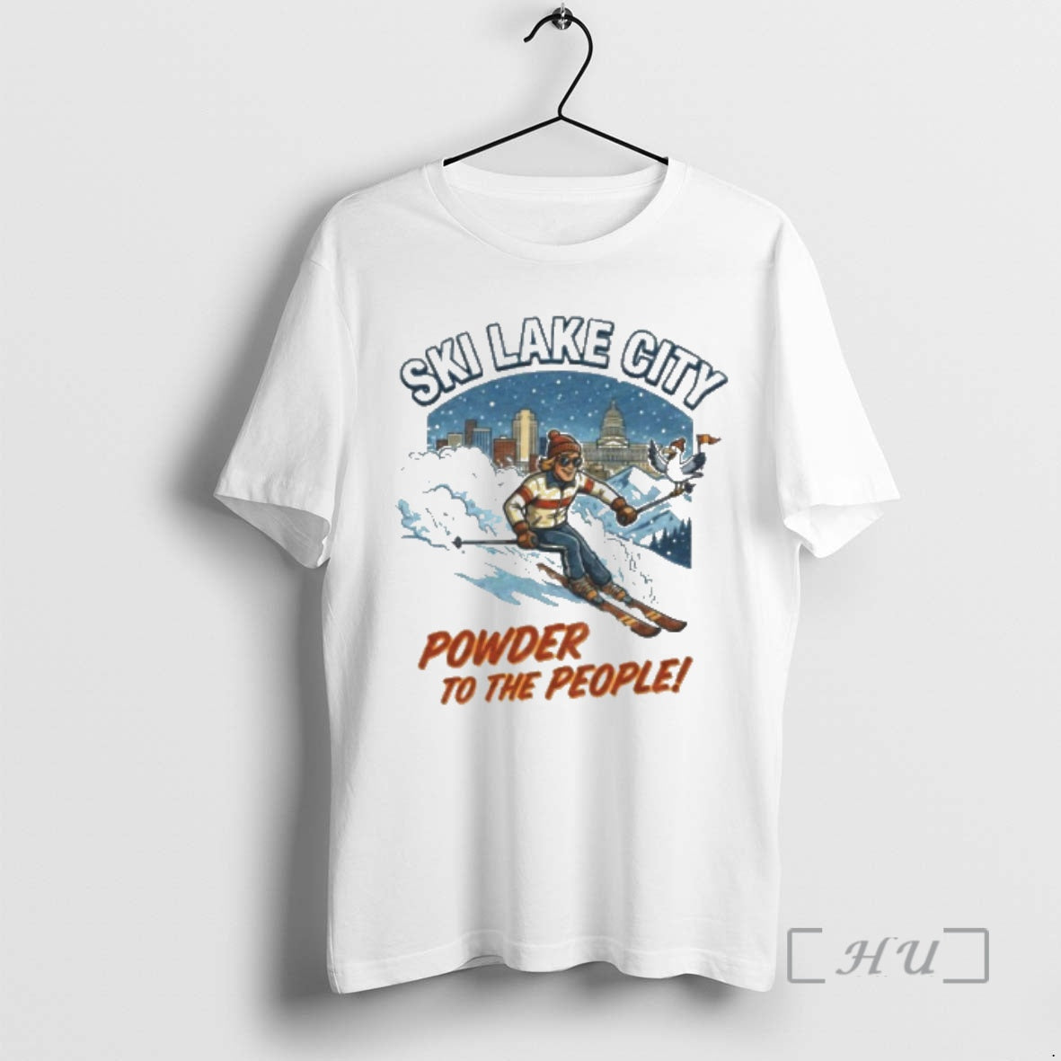 Officials Ski Lake City Powder To The People T-Shirts, Hoodie, Sweatshirt | AU01DripNestTees.com