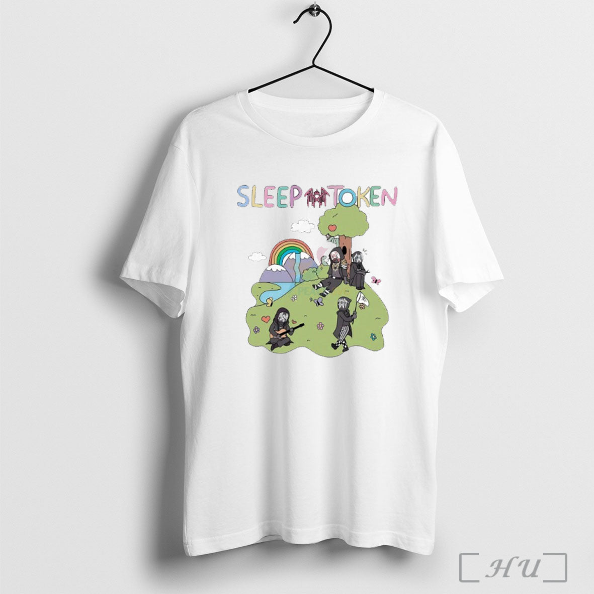 Officials Sleep Token Band Themed Fun Cartoon T Shirt