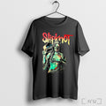 Officials Slipknot Female Skeleton Holding Fire T Shirt