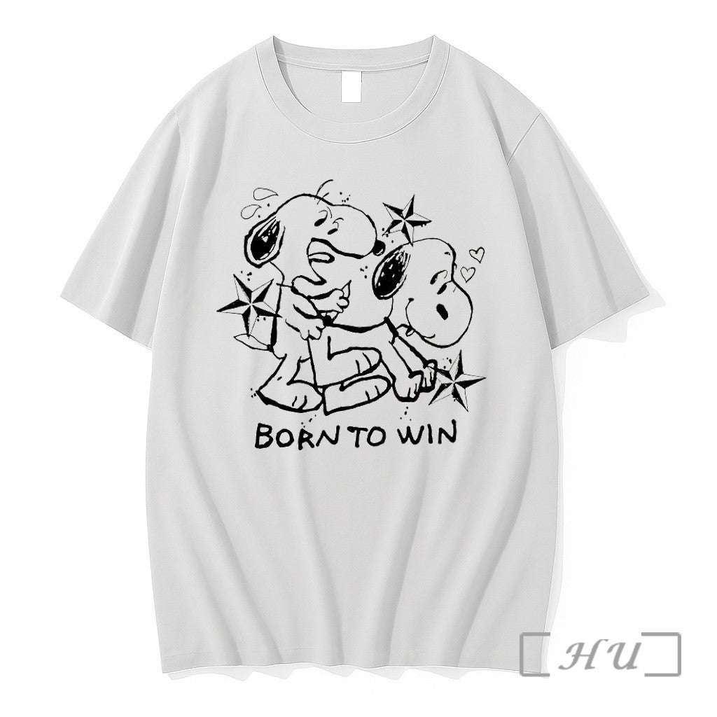 Officials Snoopy Born To Win Stars Hearts Premium T Shirts Sweater Hoodie Jpg