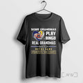 Officials Some Grandmas Play Bingo Real Grandmas Watch Notre Dame Fighting Irish Diamond Heart Premium T-Shirts, Hoodie,...