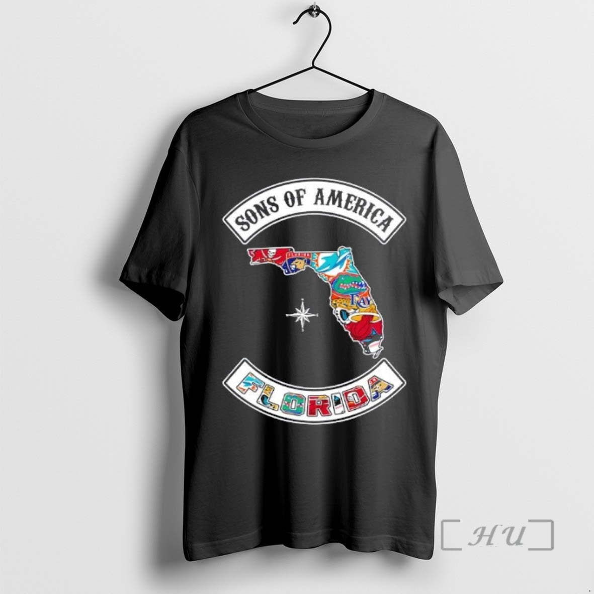 Officials Son Of America Florida Map Sports Logos Combine T-Shirts, Hoodie, Sweatshirt | AU01DripNestTees.com