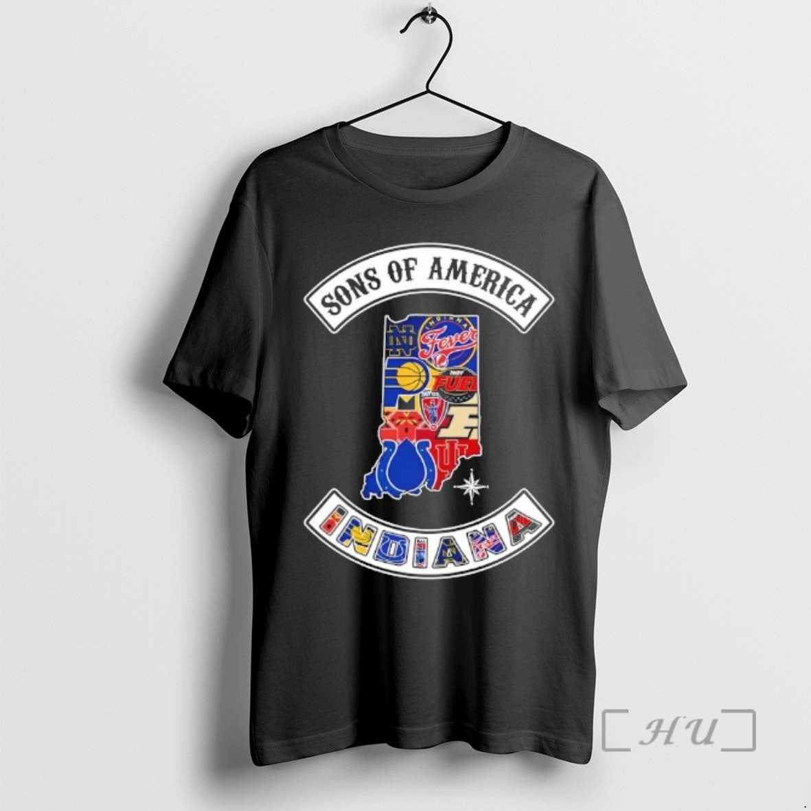 Officials Son Of America Indiana Map Sports Logos Combine T-Shirts, Hoodie, Sweatshirt | AU01DripNestTees.com
