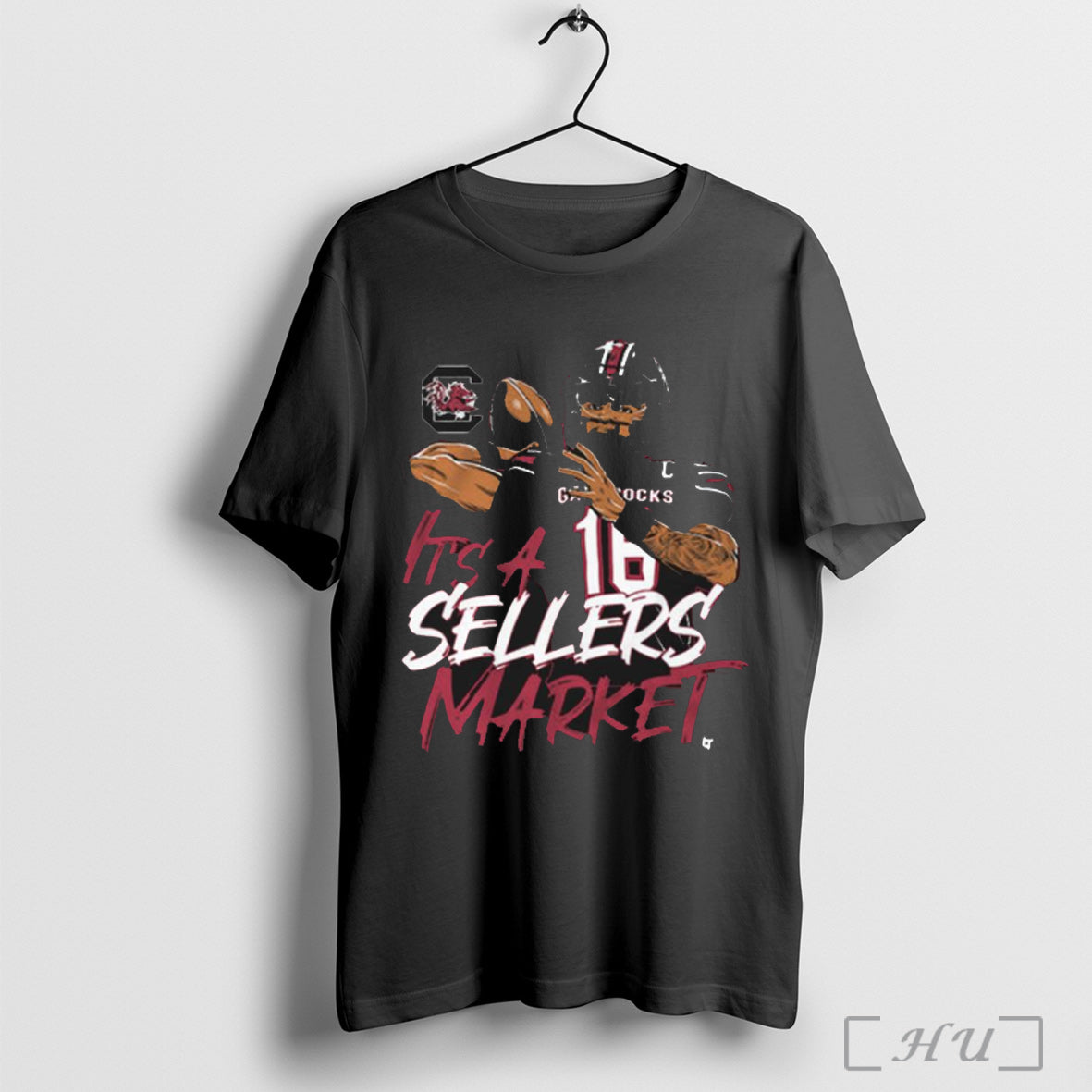 Officials South Carolina Gamecocks Football Its A Lanorris Sellers Market Painting T Shirt