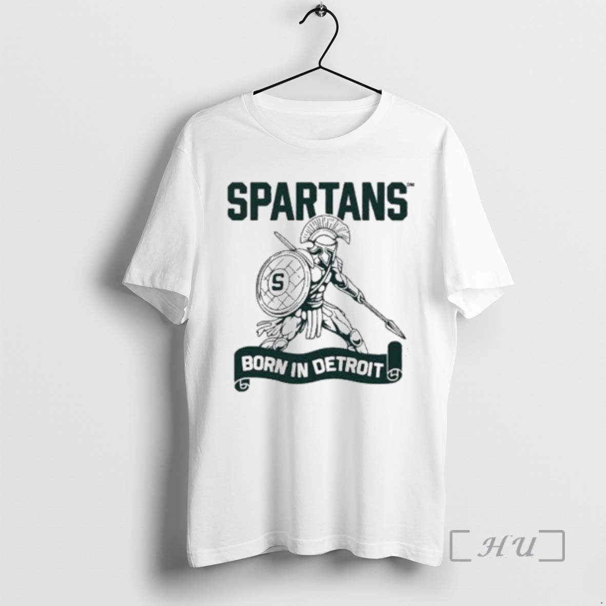 Officials Spartans Born In Detroit Circle White T-Shirts, Hoodie, Sweatshirt | AU01DripNestTees.com