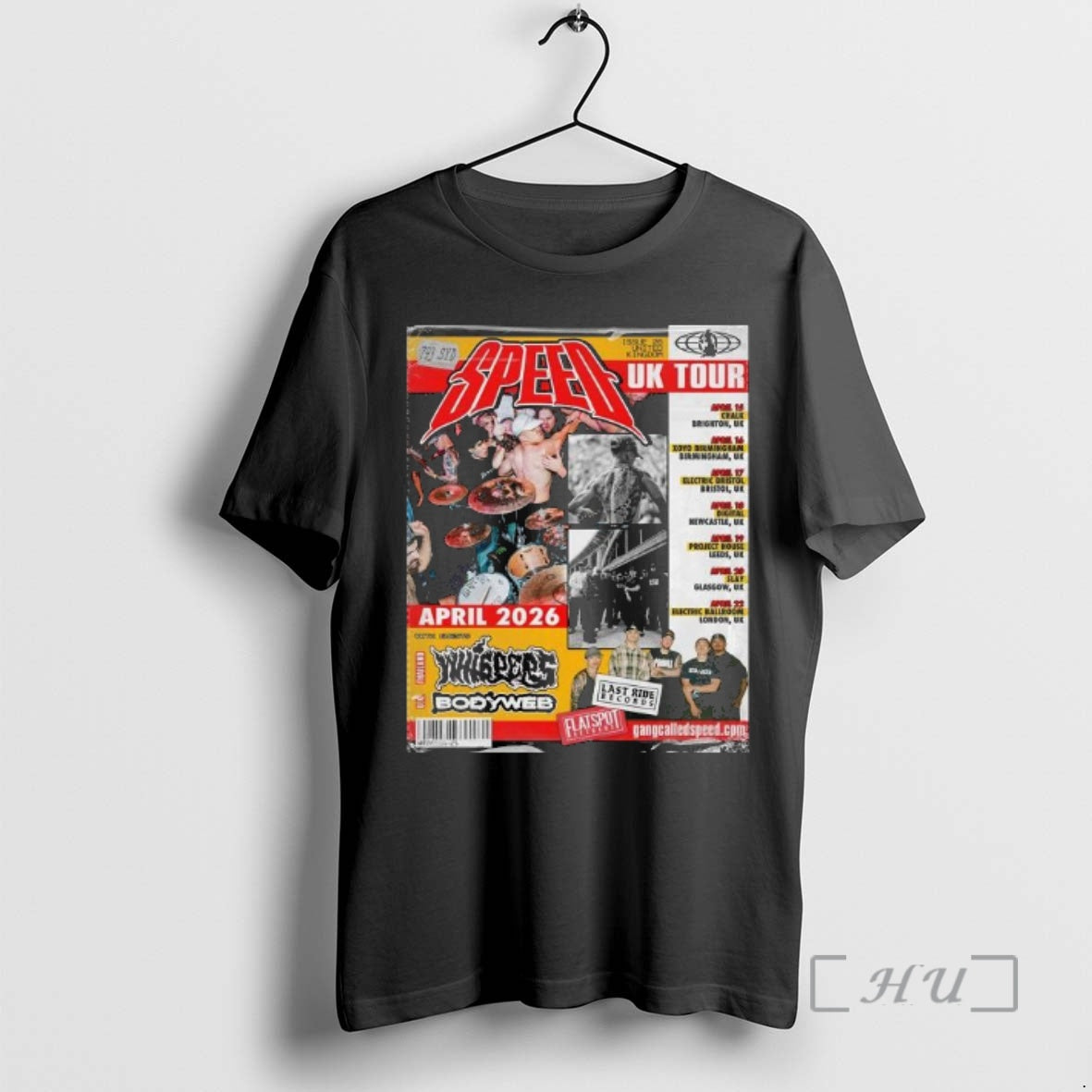 Officials Speed Uk Hard Core Tour April 2026 Flyer T-Shirts, Hoodie, Sweatshirt | AU01DripNestTees.com
