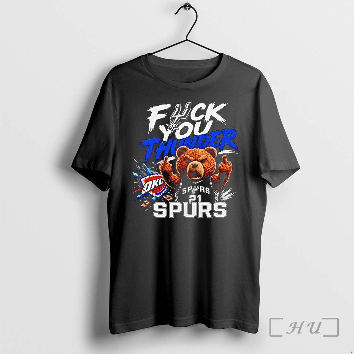 Officials Spurs Vs Thunder Ted The Bear Fuck You Thunder