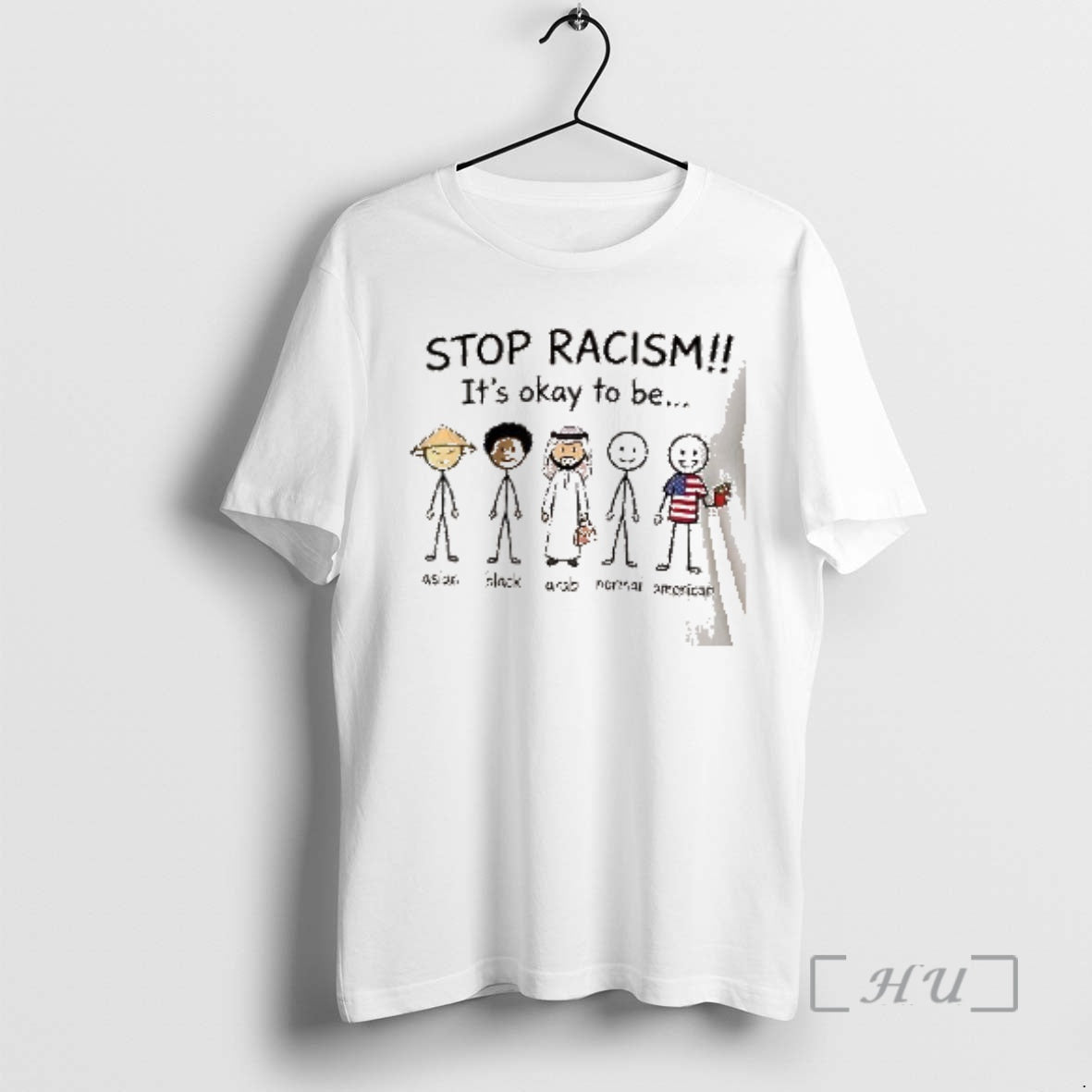 Officials Stop Racism Its Okay To Be Asian Black Arab Normal And American Premium T-Shirts, Hoodie, Sweatshirt