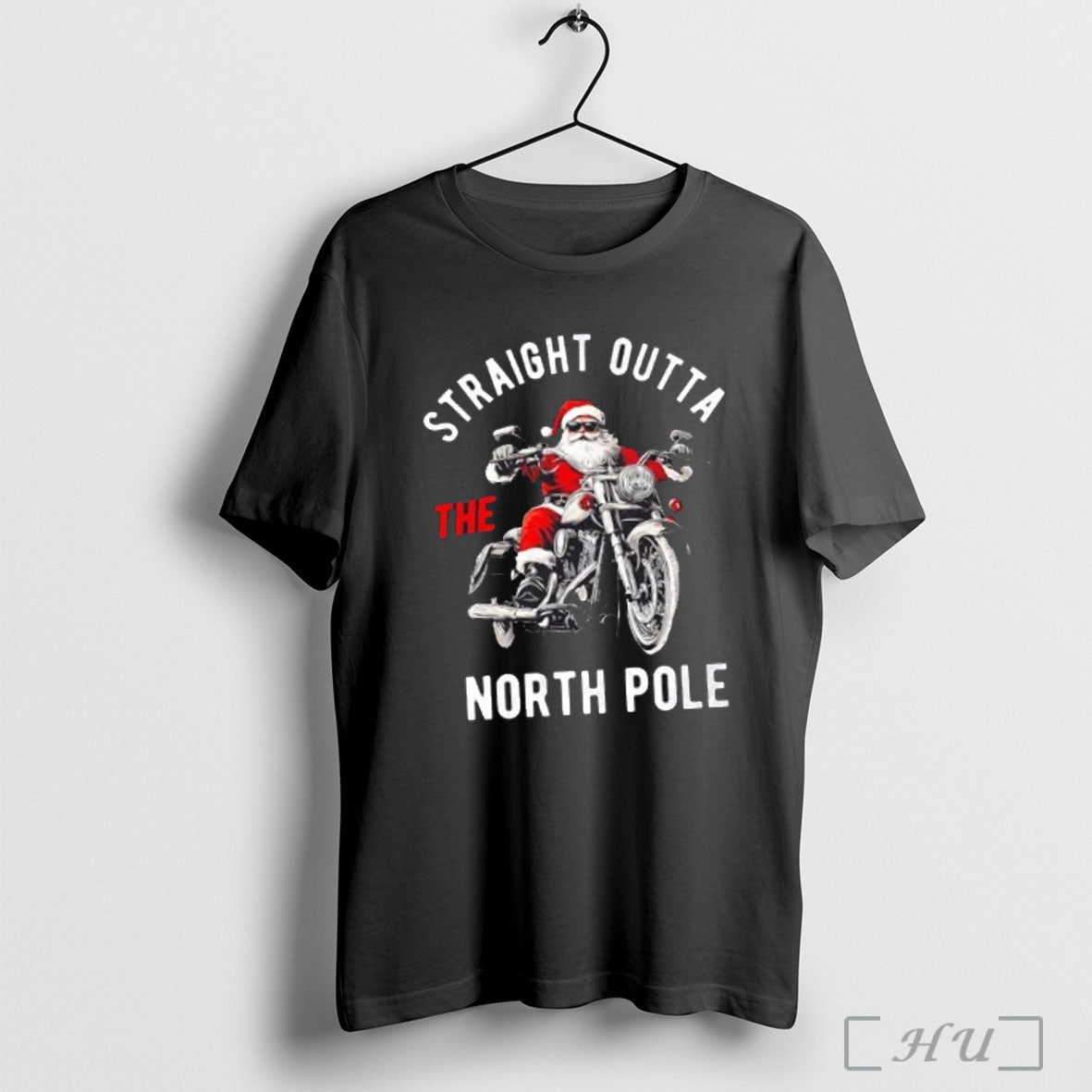Officials Straight Outta The North Pole Santa Christmas T Shirt