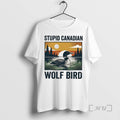 Officials Stupid Canadian Wolf Bird Common Loon Vintage Art T-Shirts, Hoodie, Sweatshirt | AU01DripNestTees.com