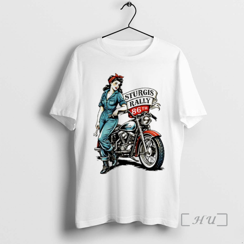 Officials Sturgis Iron Rose Pin Up 86th Anniversary 2026 T-Shirts, Hoodie, Sweatshirt | AU01DripNestTees.com