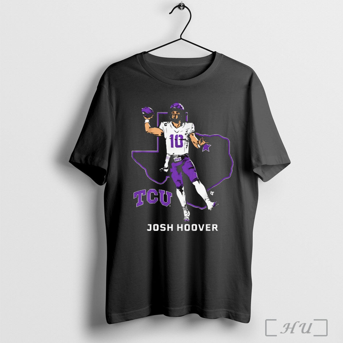 Officials Tcu Horned Frogs Football Ncaa Josh Hoover State Star Painting T Shirt