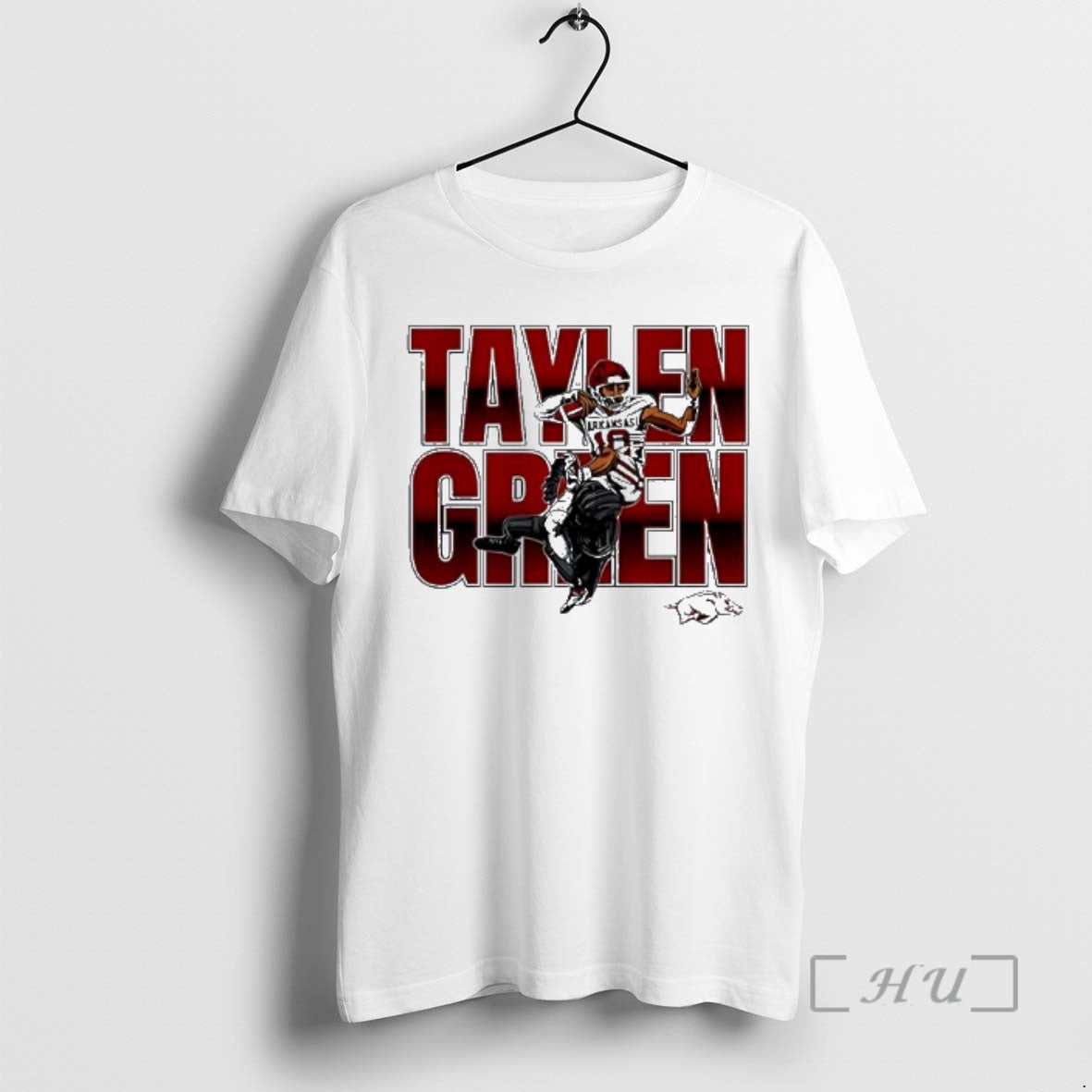 Officials Taylen Green Arkansas Football Ncaa Caricature T-Shirts, Hoodie, Sweatshirt | AU01DripNestTees.com