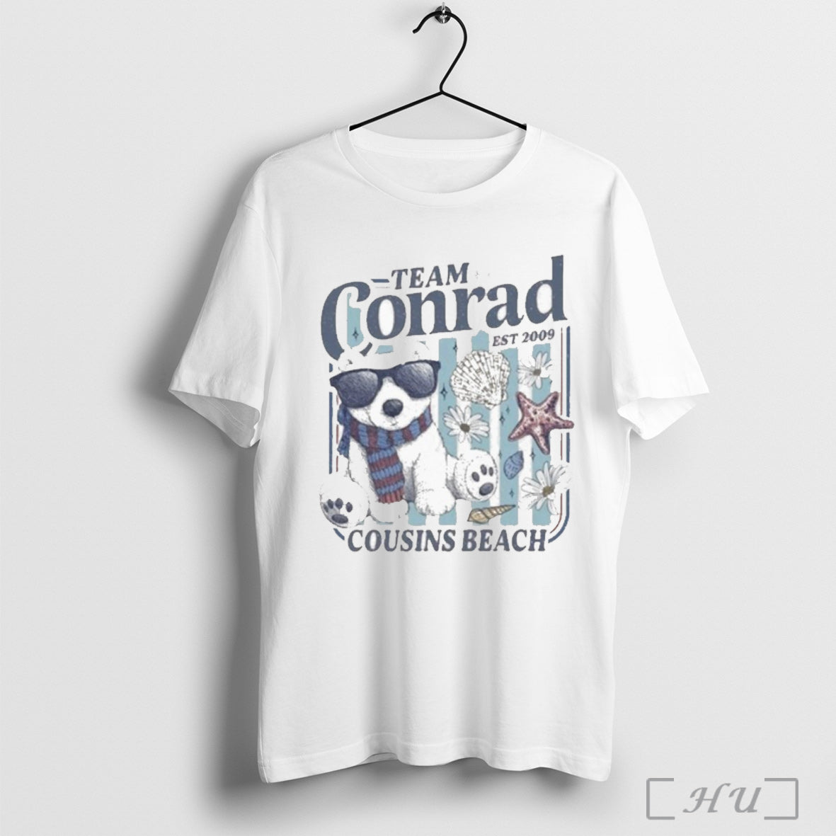 Officials Team Conrad Cousins Beach Junior Mint Bear Summer I Turned Pretty T Shirt