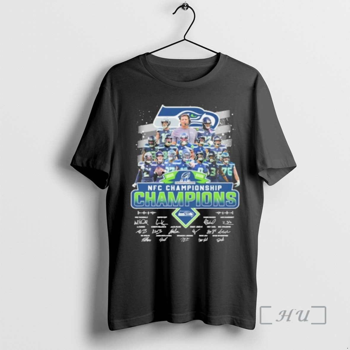 Officials Team Player Nfc Championship Champions Signature T-Shirts, Hoodie, Sweatshirt | AU01DripNestTees.com