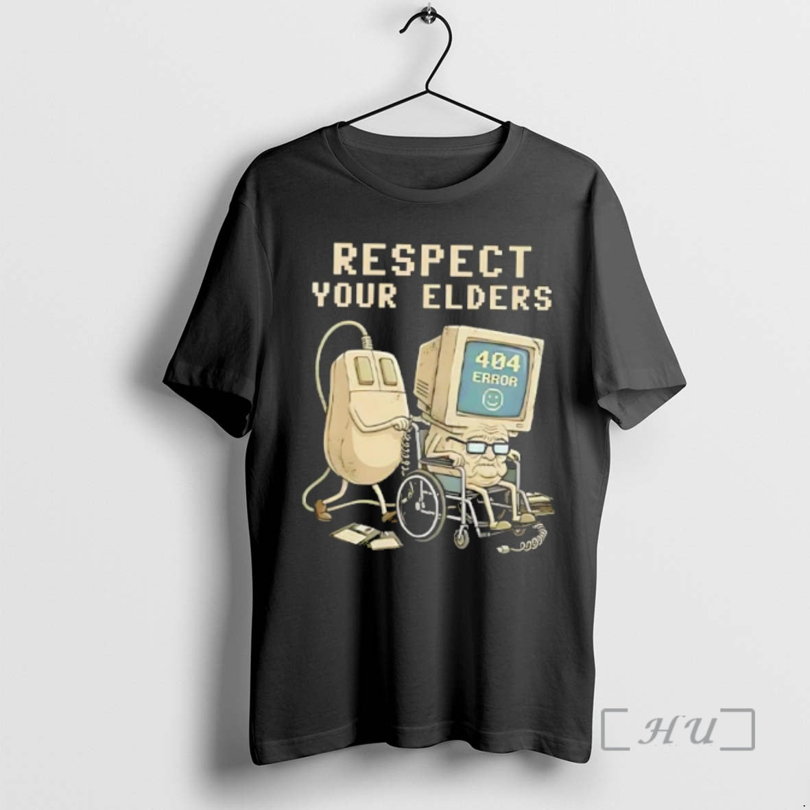 Officials Tech 404 Error Hilarious Respect Your Elders Retro T-Shirts, Hoodie, Sweatshirt | AU01DripNestTees.com