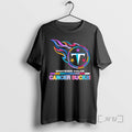 Officials Tennessee Titans Football Whatever Color Cancer Sucks Logo Colors T-Shirts, Hoodie, Sweatshirt