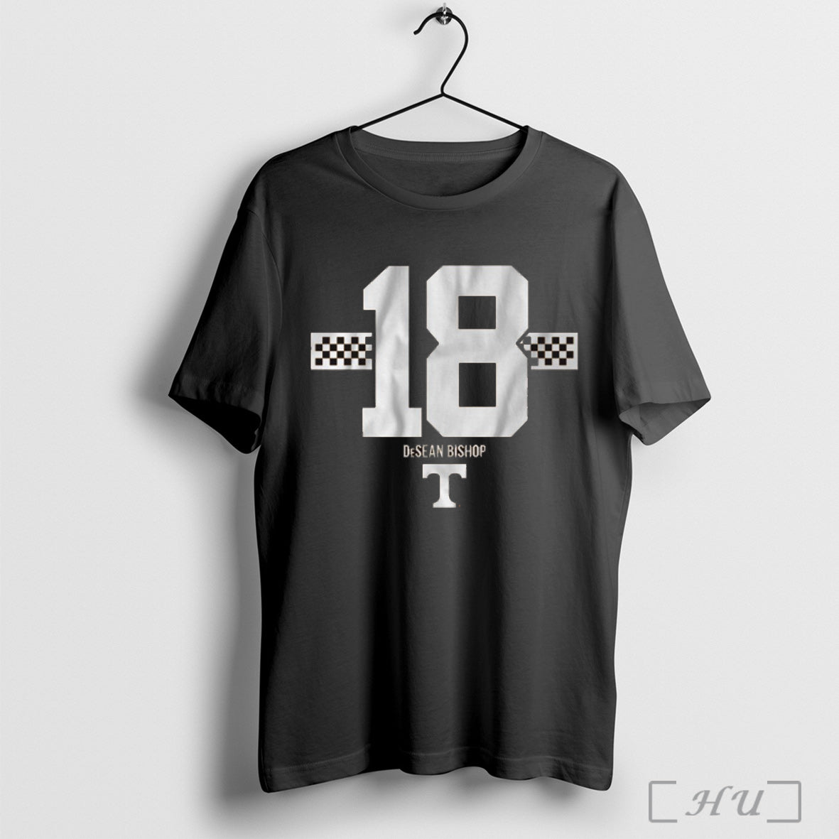 Officials Tennessee Volunteers Football Ncaa Desean Bishop 18 Stripe T Shirt
