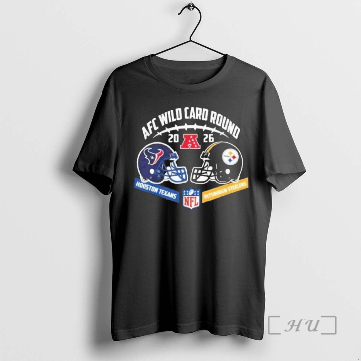 Officials Texans Vs Steelers Afc Wild Card Round Helmet Matchup T-Shirts, Hoodie, Sweatshirt | AU01DripNestTees.com