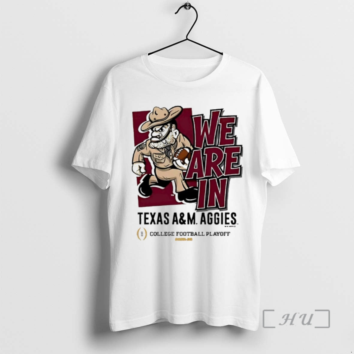 Officials Texas Am Aggies 2025 Cfp Bound We Are In Mascot Premium T Shirts Sweater Hoodie, Sweatshirt | AU01DripNestTees.com