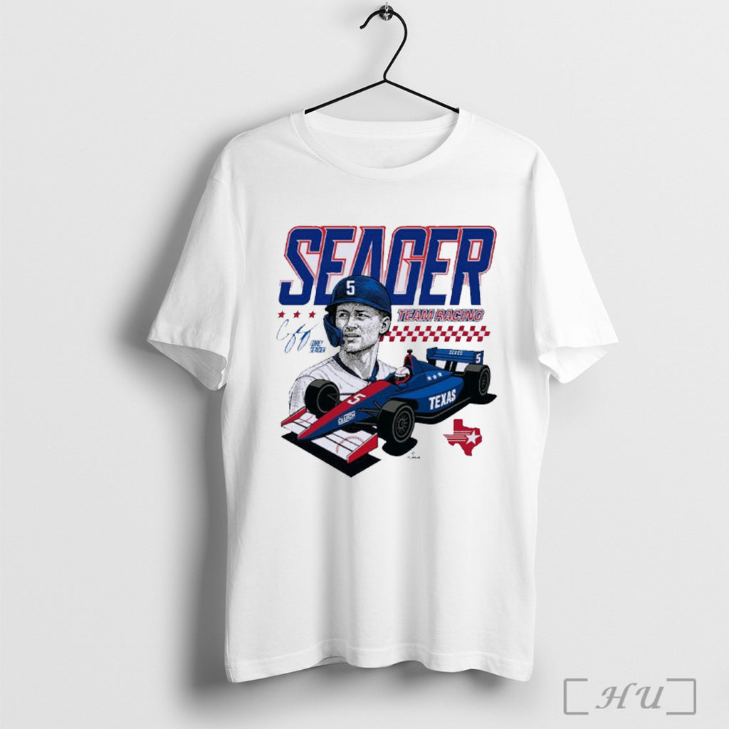 Officials Texas Rangers Corey Seager Team Racing T Shirt