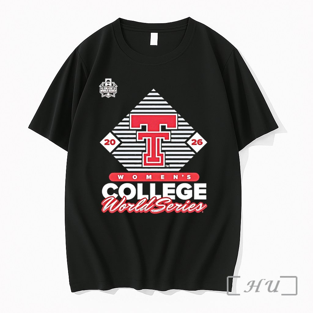 Officials Texas Tech Red Raiders 2026 Ncaa Softball Womens College World Series Premium T Shirts