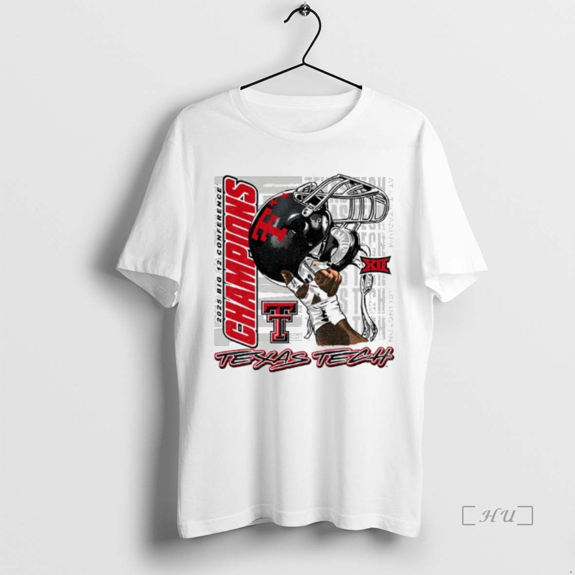 Officials Texas Tech Red Raiders Football 2025 Big 12 Cfp Champions Raise Em Up Premium T-Shirts, Hoodie, Sweatshirt