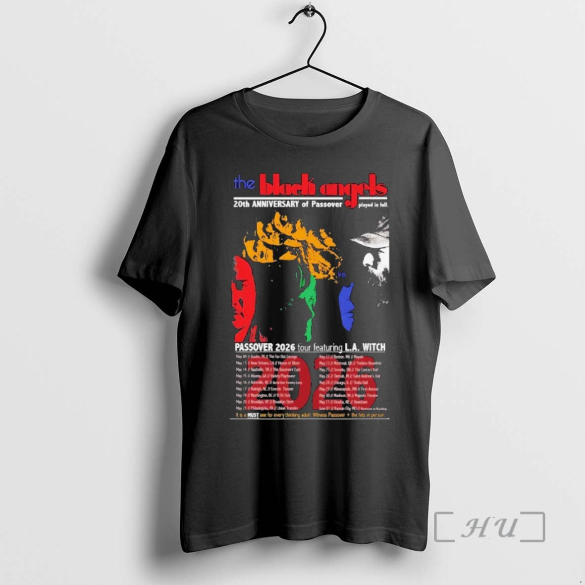 Officials The Black Angels 20th Anniversary Of Passover 2026 Tour T-Shirts, Hoodie, Sweatshirt | AU01DripNestTees.com