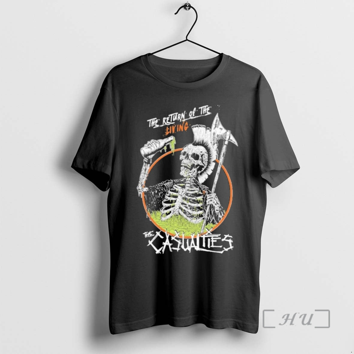 Officials The Casualties Return Of The Living Casualties Skeleton Axe T-Shirts, Hoodie, Sweatshirt | AU01DripNestTees.com