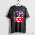 Officials The Fat Electrician Merica Flag T Shirt