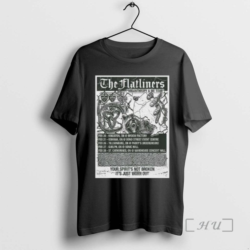 Officials The Flatliners Misanthropy And Me 2026 Tour Circle Black T-Shirts, Hoodie, Sweatshirt | AU01DripNestTees.com