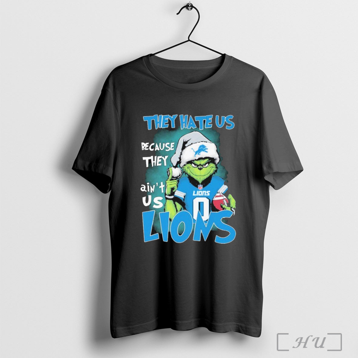 Officials The Grinch Santa They Hate Us Because They Aint Us Detroit Lions Christmas