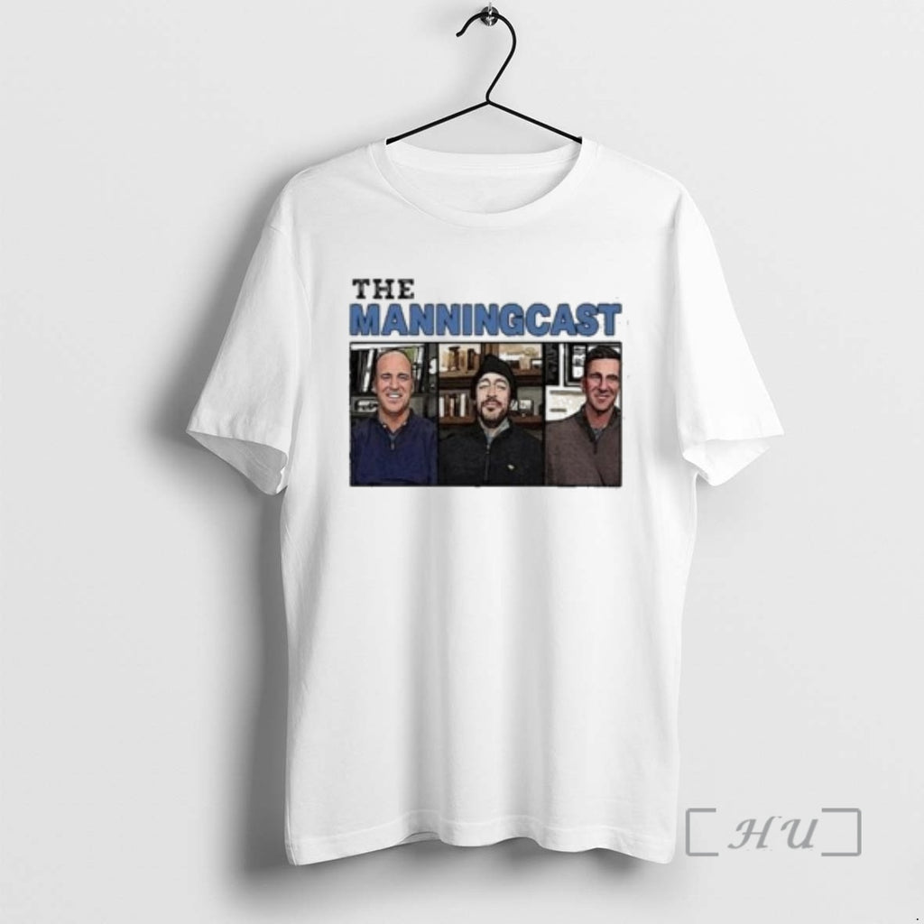 Officials The Manningcast Circle White T-Shirts, Hoodie, Sweatshirt | AU01DripNestTees.com