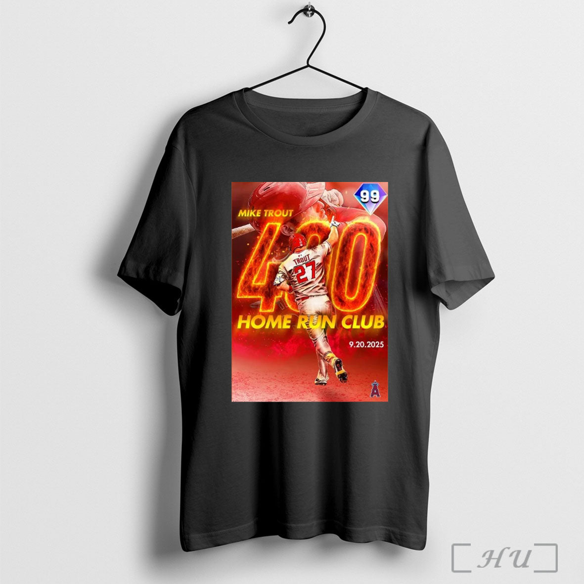 Officials The Mike Trout 400 Home Run Club Mlb Los Angeles Angels Unisex