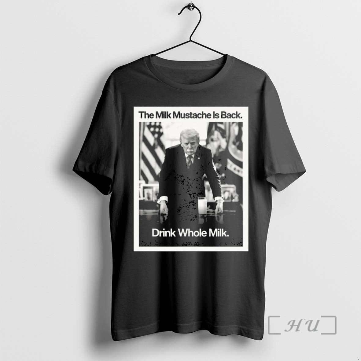 Officials The Milk Mustache Is Back Drink Whole Milk Trump T-Shirts, Hoodie, Sweatshirt | AU01DripNestTees.com
