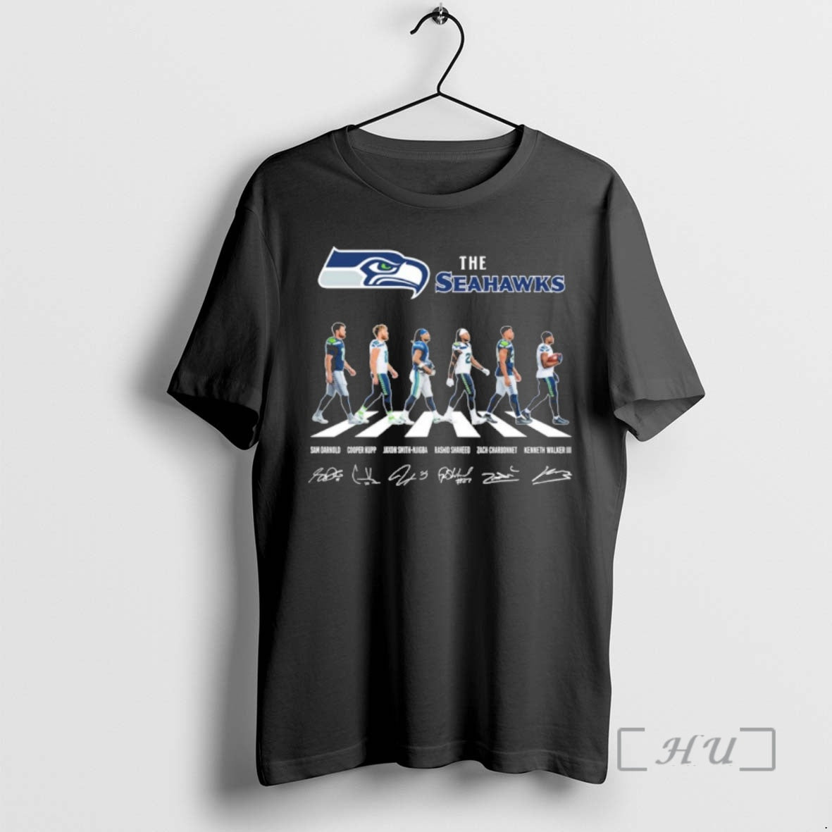 Officials The Seahawks Player Abbey Road Signature T-Shirts, Hoodie, Sweatshirt | AU01DripNestTees.com