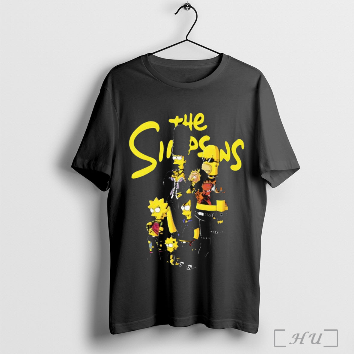 Officials The Simpsons Style Punk Rock Graphic T Shirt