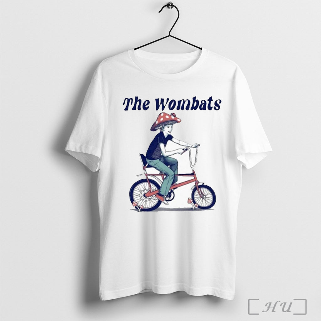 Officials The Wombats Bike Boy Tour 2025 Mushroom Hat T Shirt