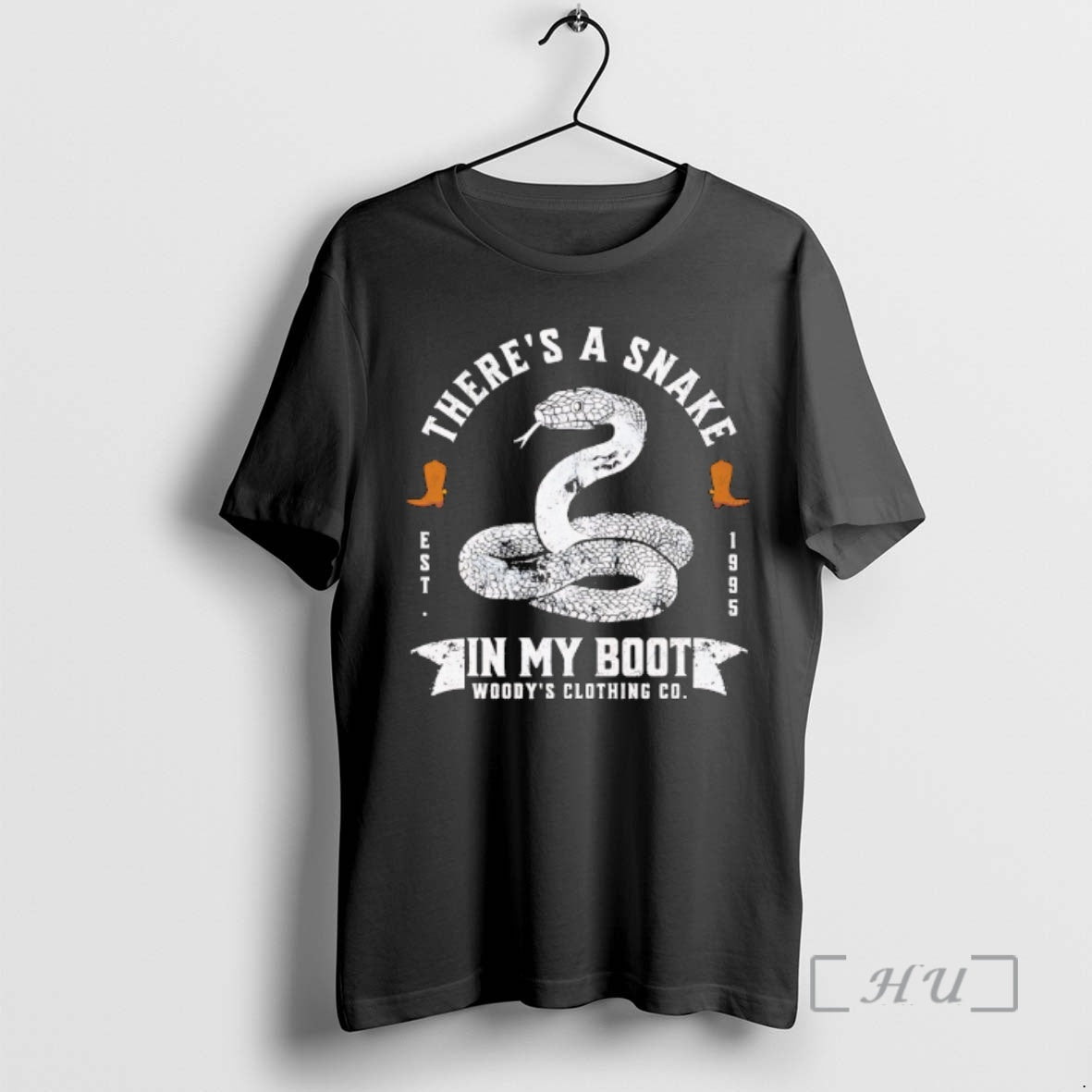 Officials Theres A Snake In My Boot By Woodys Clothing Co Premium T Shirts Sweater Hoodie, Sweatshirt | AU01DripNestTees.com