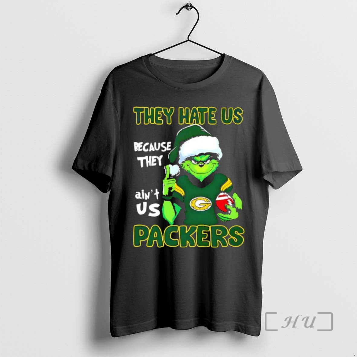 Officials They Hate Us Because They Aint Us Grinch Packers T-Shirts, Hoodie, Sweatshirt | AU01DripNestTees.com